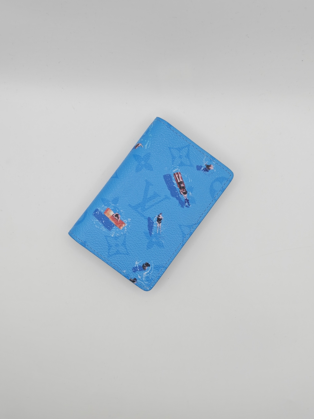 Louis Vuitton Blue Laggon Monogram Pocket Organizer Wallet
